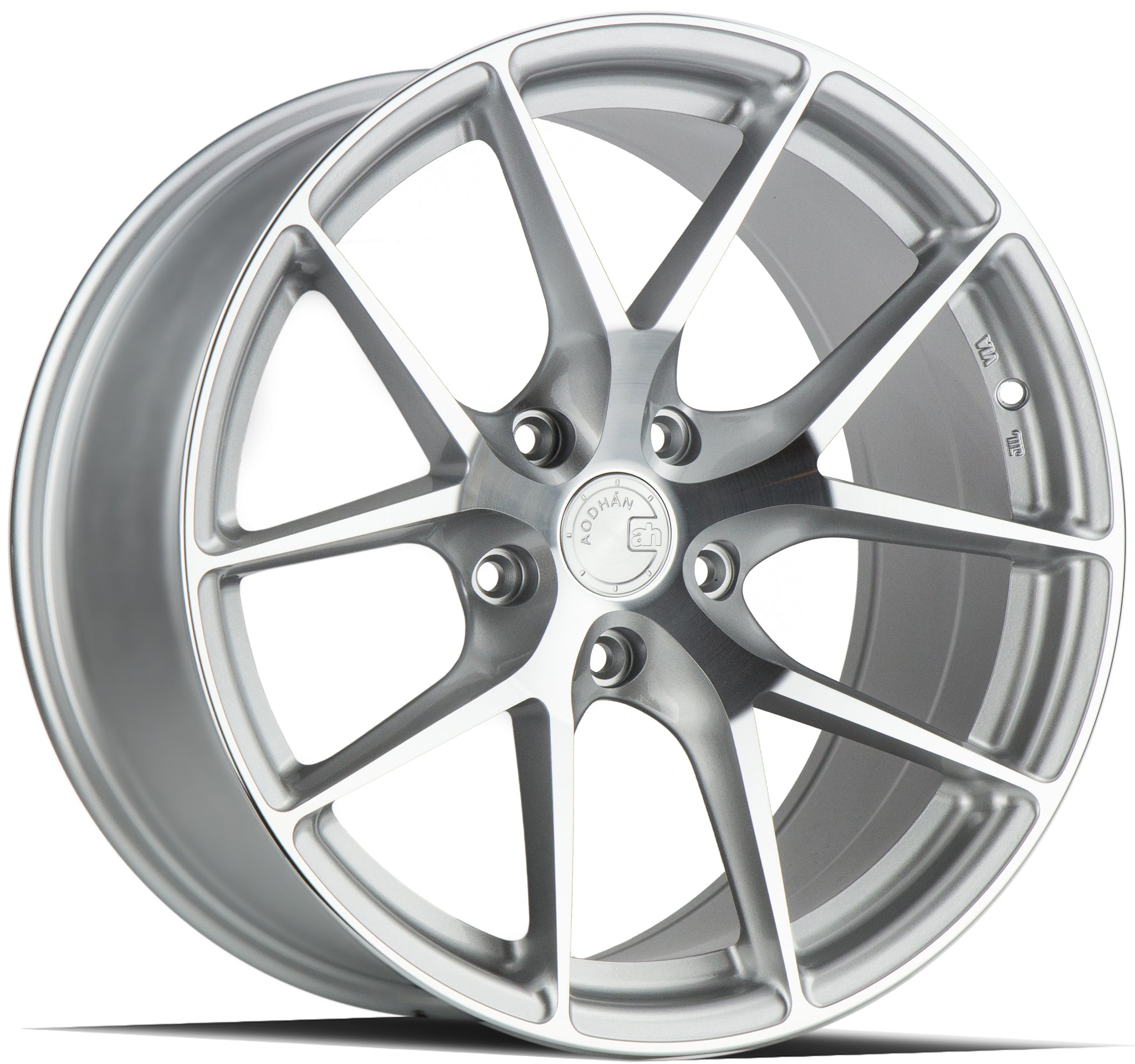 Aodhan AFF7 Gloss Silver Machined Face 20x10.5 5x114.3 +35